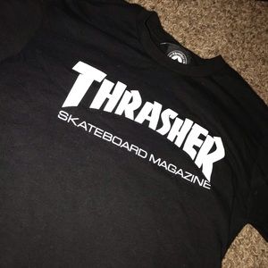 Thrasher Tee Black